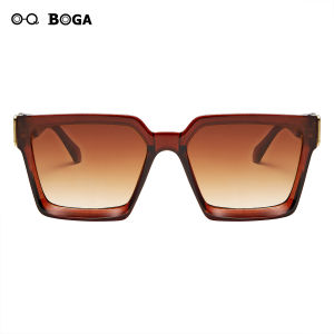 OQ BOGA 6 gaya wanita Anti UV Square Frame cermin mata hitam fesyen wanita Colorful Rim penuh Sun Glasses