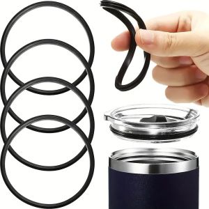 LUMINOU 1/4pcs Hiệu quả bịt kín tuyệt vời Miếng đệm nắp cốc vại Không thấm nước Cốc du lịch 16oz  20oz Dụng cụ nắp cốc Phổ thông Silicone Vòng bịt chai nước