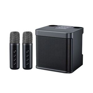 [COD]Speaker Mini Bluetooth 2 mic 1 HD Sound Quality Pemutar MP3 Karaoke Lucu Portabel