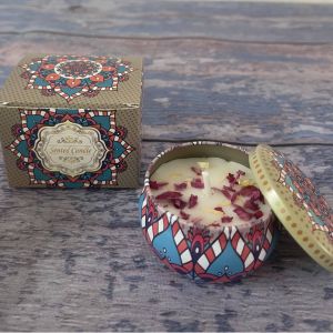 Handcrafted Floral Essence Candle | Festive & Home Décor Aroma | SG Stock | 1-3 Day Delivery