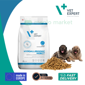 Vet Expert Hypoallergenic Dog 2kg - dry veterinary food for dogs with diet and nutrient intolerances and dermatological disorders