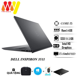 Laptop Dell 3511 cao cấp cấu hình khủng Core i5 Ram 16gb ổ cứng SSD 512gb màn 15.6 FHDLaptop văn phòng học sinh sinh viên zin lướt 99%