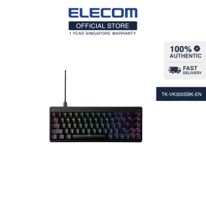 ELECOM Gaming Keyboard/ Mechanical Touch Keyboard/ LED Gaming Keyboard TK-VK300SBK-EN Series