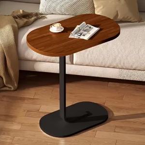 Living Room Small Apartment Sofa Side Table Irregular Design Small Coffee Table Storage Rack Simple Bedside Side Table Small round Table