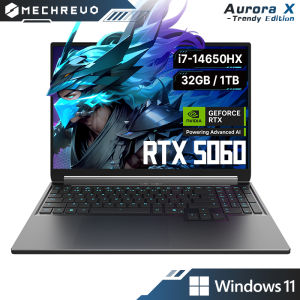 [2 YEARS LOCAL WARRANTY] MECHREVO Gaming Laptop Aurora X Trendy Edition Intel Core i7-14650HX 32GB RAM 1TB SSD  NVIDIA GeForce RTX 5060 Laptop 8GB