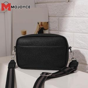 MOJOYCE Stylish Crossbody Bag for Women with Solid PU Leather Small Messenger Purse for Daily and Travel Use