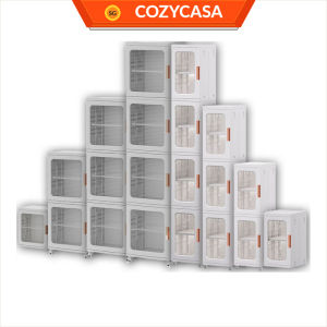 【COZYCASA】Narrow Slot Foldable Cabinet/Plastic Storage Drawers/Home Organizer/Stackable Transparent Storage