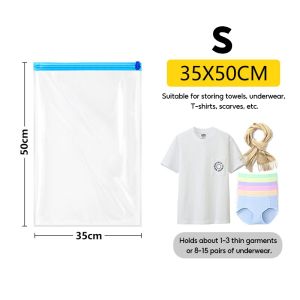 Specool® Travel Hand-Roll Vacuum Compression Bags Clothing Compression Bag (No air pump required)