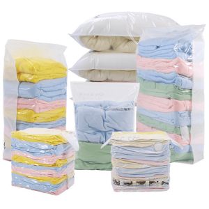 【88HomeStore】1PCS Compress Vacuum Space Saver Bag Cube Bag No Pump Storage Clothing Quilt Bag Watetproof and Airtight Storage Bag