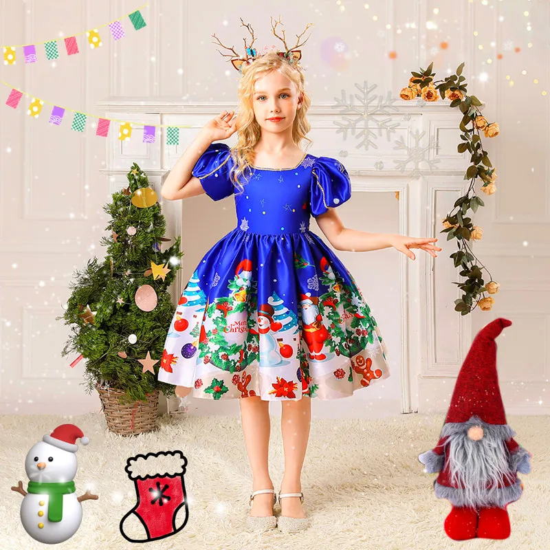 Blue dress shop for christmas