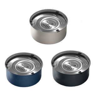 จานน้ำสุนัขแบบจานลอยได้อย่างอิสระความจุมาก3ลิตรกันการให้อาหารชามใส่น้ำการรดน้ำสำหรับสุนัขพันธุ์