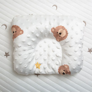 Phanqy Baby Pillow Head Support Cotton Bubble Sleeping Pillow 0-6 Yers Head Positioner