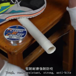 Senar Pancing Karbon Lembut 100m Cepat Tenggelam Anti Kriting Warna Transparan Soft Carbon Fishing Line Flurocarbon Leader