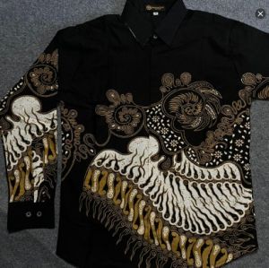 SENDANG BATIK kemeja hem baju batik pria laki-laki slimfit full lapis furing erro lengan panjang motif Lereng