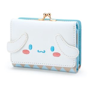 New-Style Pu Ladies Casual Short Wallet Mld Purin Dog Cinnamoroll Shape Zipper Buckle Card Wallet Wallet