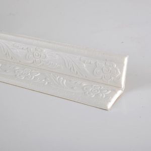BABYBANG Creative Waterproof Embossed Home Decor Collapsible Self-adhesive Wall Waist Line Edge Strip Stickers Corner Wallpaper Wall Sticker