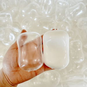 GORGE Slow Rebound Soap Squeezing Ball Shell Soft Texture Fillable Maltose Pinch Toy  Stress Relief DIY Empty Ball Shell Gifts for Children and Adults
