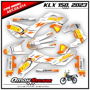 Stiker Decal KLX 150 SM Full Body Terbaru 2023 .Sticker Striping decal Super Glossy.ADT.022