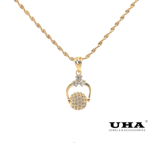 M1454 Mặt và Dây chuyền nữ đính đá CZ cao cấp UHA