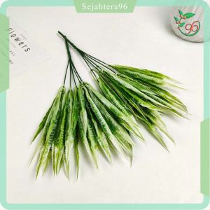 Aksesoris Grass Gerigi Cabang 5 Artificial - Garpu Rumput Tanaman Rumput Gerigi Rumput Buatan Plastik untuk Dekorasi Rumah Dekorasi Cafe dan Dekorasi Wedding atau Dekorasi Pelaminan Import Premium Plastik Termurah Aritifisial Palsu