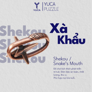 Đồ chơi trí tuệ Puzzle Metal Lock Yuca Puzzle - Khóa Kim Loại Puzzle Thử thách giải đố thông minh Hack não Trí tuệ Đồ chơi Tư duy Xếp hình 3D Smart Toys