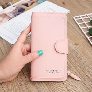 Fashion Long Womens Wallet Coin Purse Soft Leather Bag Clutch Bag Mobile Phone Bag Womens Bag