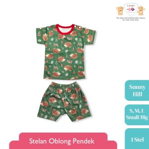 Libby Baju Anak Bayi Stelan Oblong Pendek Celana Pendek