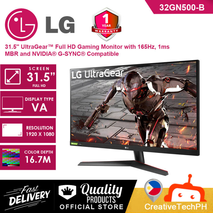 NEW LG Monitor 31.5'' UltraGear™ 32GN500-B Full HD Gaming Monitor With ...