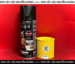 Sơn xịt Samurai H163P – Màu Vàng Ngọc Trai (Pearl Yellow) 400ml chính hãng bám dính cao chống rỉ chống trầy