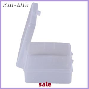 Kui-Min Hot Hộp lưu trữ bằng nhựa trong suốt 9cm x 6.5cm x 3cm rõ ràng vuông đa năng