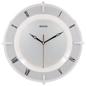 Jam Dinding Edison Sweep ES 371 TX CHR  Chrome Diameter 320mm 32cm