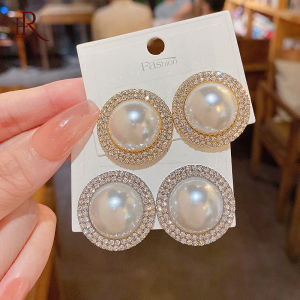 Frascati Round Precision Full Rhinestones Stud Earrings: Perfect Women's Shine Jewelry for Weddings & Parties