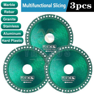 6 In 1 Diamond Cutting Disc Multi-Function Tile Rock Slab Marble Color Steel Tile Iron Metal Cutting Angle Grinder Dry Saw Blade