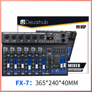 Deuahub  FX5/7 Professional Audio Mixer 5/7-channel built-in EQ/99DSP/recording mode epekto reverb