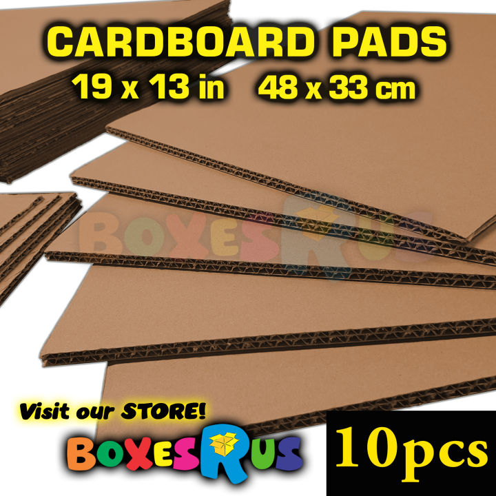Corrugated Cardboard Sheets 10 pcs bundle Thick Card board Kraft Paper Pads  for Packaging and DIY Letter Standee