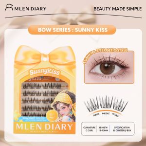 MLEN DIARY 3D Natural Look Energetic Eyelash Extension Sunny Kiss Softer Self-Adhesive False Eyelashes