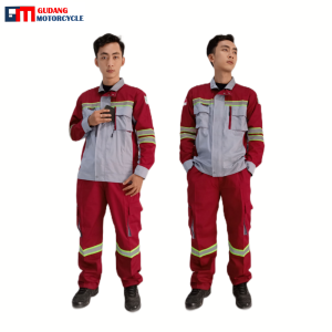 Satu Setel Baju Safety Merah Maroon Keren