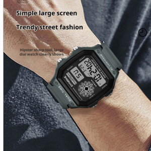 Electronic Watch Waterproof Sports Watch for Men in Southeast Asian Market