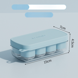 Soft Press Silicone Ice Cube Tray Press Ddown Design Home Use Food Grade Square Ice Mold
