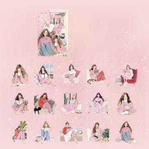 Reading Girl Sticker Lovely Sticker Decorative Sticker Cartoon Sticker For Journaling Scrapbooking And DIY Crafts