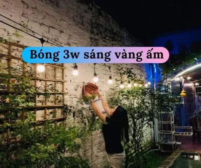 Bộ dây đèn thả ngoài trời 10 mét 20 bóng đèn LED 3w -AS Vàng hoặc trắng trang trí quán cafe trà chanh trà sữa Trang trí nhà cửa sân vườn ban công