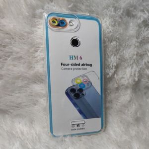 Casing Silikon REDMI 6 Casing Silikon Clear Bening Transparan Pro Camera+ pelindung kaca Camera Bahan ful karet tahan lama