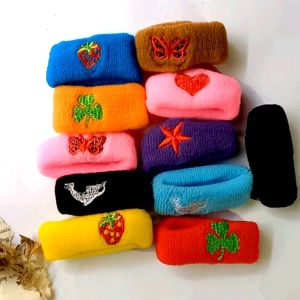 SC IKAT RAMBUT MOTIF BORDIR WARNA WARNI | TALI RAMBUT ELASTIS MURAH | COD | HARGA PER 1 PCS | KUNCIR RAMBUT ELASTIS WARNA MOTIF BORDIR LOVE STRAWBERRY | IKAT RAMBUT MURAH ANAK