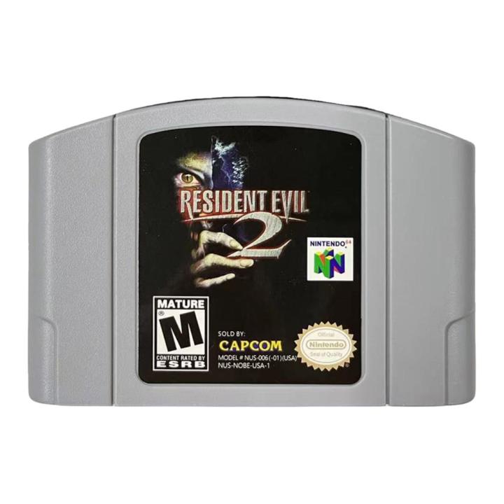N64 Game Card Series USA Version Resident Evil 2 Survival Horror Games Zombie Games Card