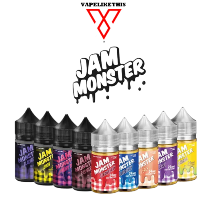 VapeLikeThis US Flavour Jam Monster Fruity Creamy Series Salt 30ml PB&J