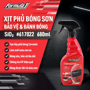 Xịt Phủ Bóng Ceramic SiO2 FORMULA 1 617022 680ml Bóng Gương Chống Tia UV Bảo Vệ Sơn Xe - Nhập Khẩu Chính Hãng
