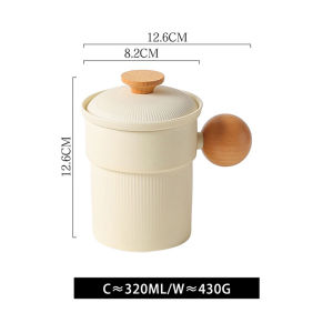 Tầm nhìn 320ml tách trà sáng tạo với bìa gốm tách riêng trà cup trà văn phòng Vỏ lọc cup căng thẳng Mug Quà Tặng