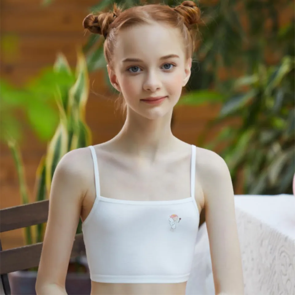 6pcs Girls Training Bras Kids Vest Teens Underwears Children for