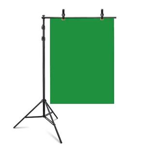 100% ASLIT Shape Backdrop Stand 1.5 x 2m/5ft x 6.5ft Portable Photo Background Stand With 4 Spring Clamps