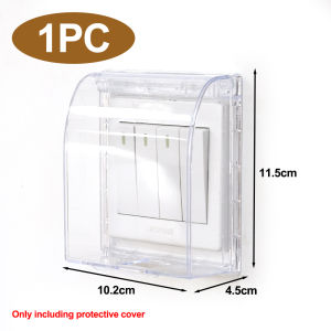 YESPERY เต้ารับติดผนังมีกาวในตัว86ชนิดกันน้ำกล่องปลั๊กไฟฟ้าที่ป้องกันสวิตช์ติดผนังห้องน้ำ